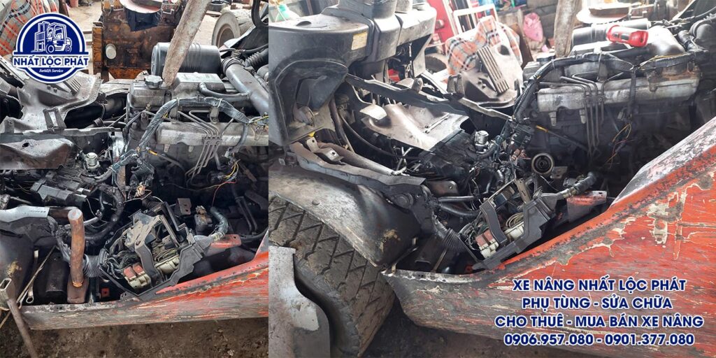 Thay thế các linh kiện bộ phận hỏng hóc của xe nâng