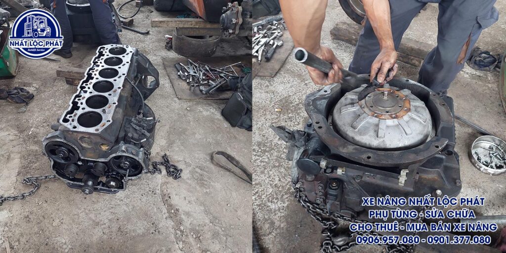 Tu sửa xe nâng chuyên nghiệp và tay nghề phục hồi chuyên nghiệp