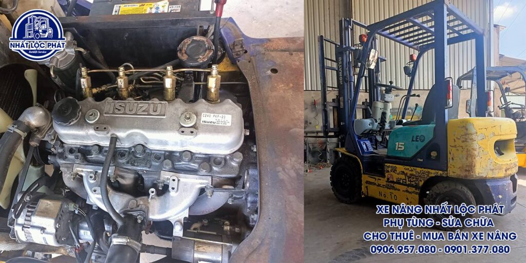 sửa chữa xe nâng dĩ an