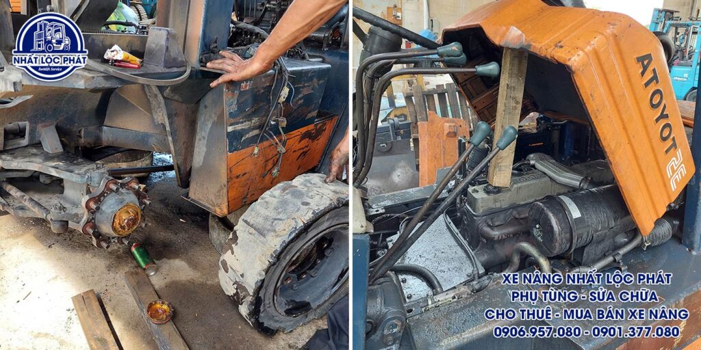 Phụ tùng động cơ và hệ thống càng bánh xe nâng