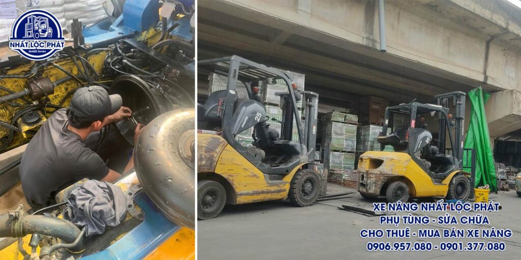 Thực hiện tu sửa và bảo trì xe nâng trọn gói