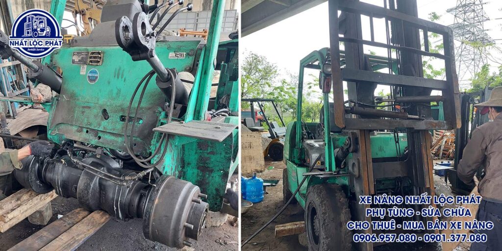 Thay thế linh kiện của xe nâng xăng gas