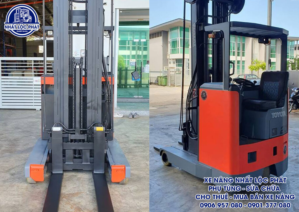 xe nâng điện ngồi lái Toyota 7FBR20 Reach Truck 2 Tấn
