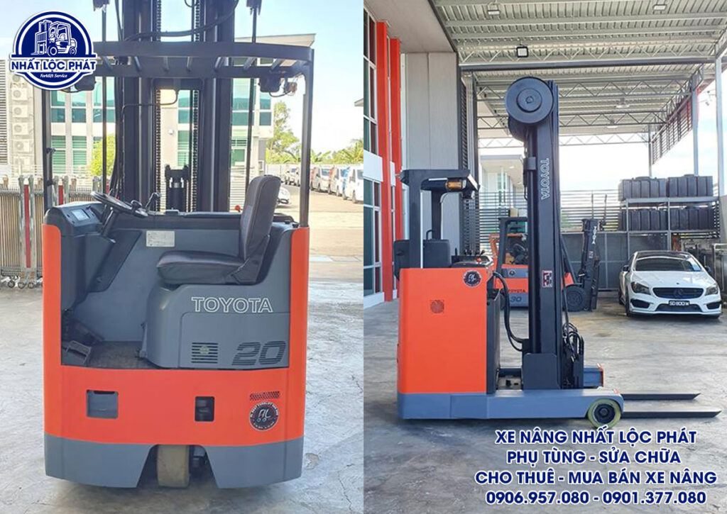 xe nâng điện ngồi lái Toyota 7FBR20 Reach Truck 2 Tấn