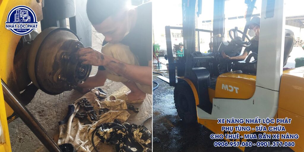 Dịch vụ bảo dưỡng định kỳ và đáp ứng mọi nhu cầu tu sửa cho các xe nâng của khách hàng