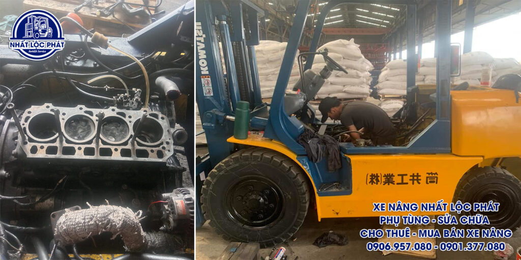 Khắc phục và tu sửa các lỗi hỏng hóc của xe nâng dầu