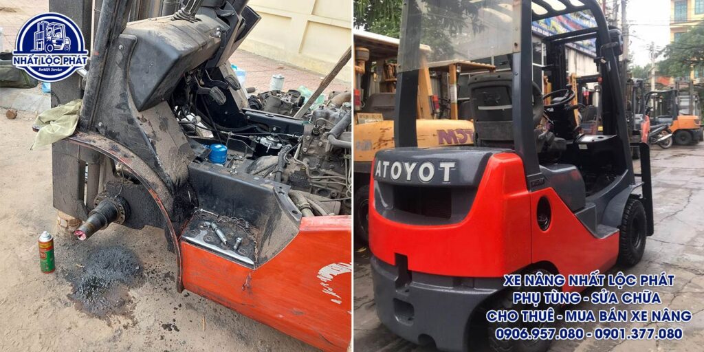 sửa chữa xe nâng bàu bàng