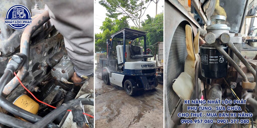 Thay thế phụ tùng và bảo trì động cơ xe nâng