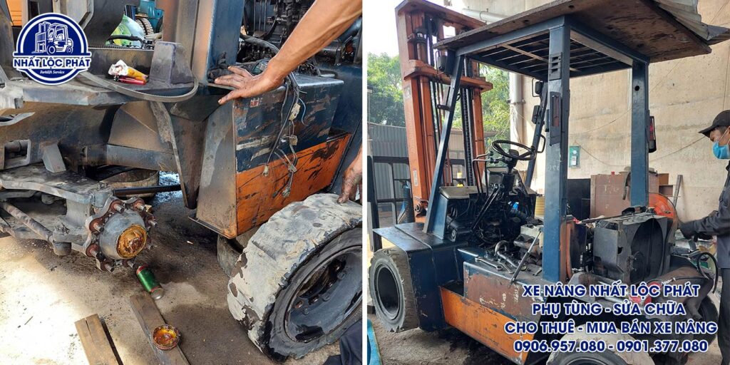 sửa chữa xe nâng đồng xoài