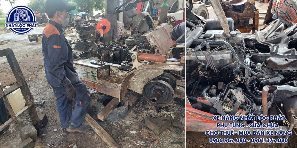 sửa chữa xe nâng đồng xoài