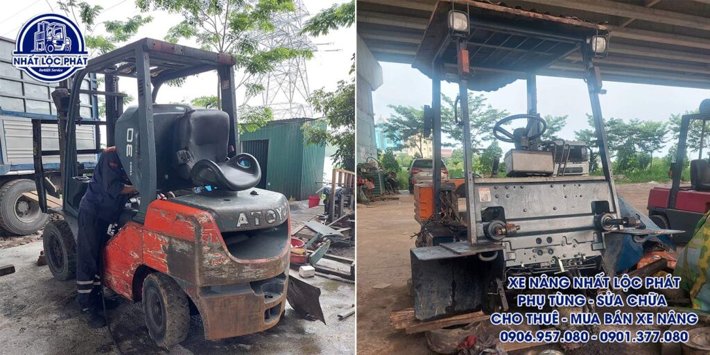 Sửa chữa và phục hồi mọi lỗi hư tổn đến xe nâng