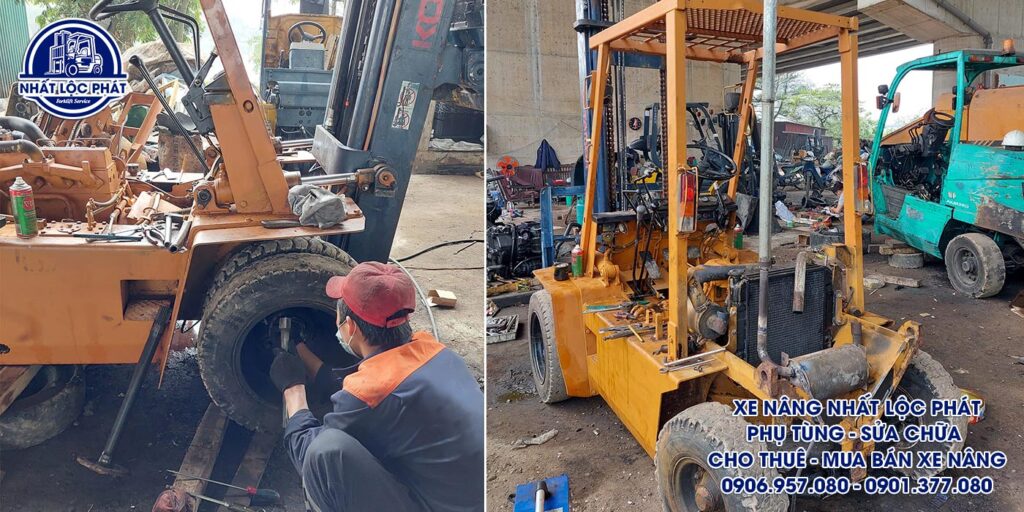 sửa chữa xe nâng cao lãnh