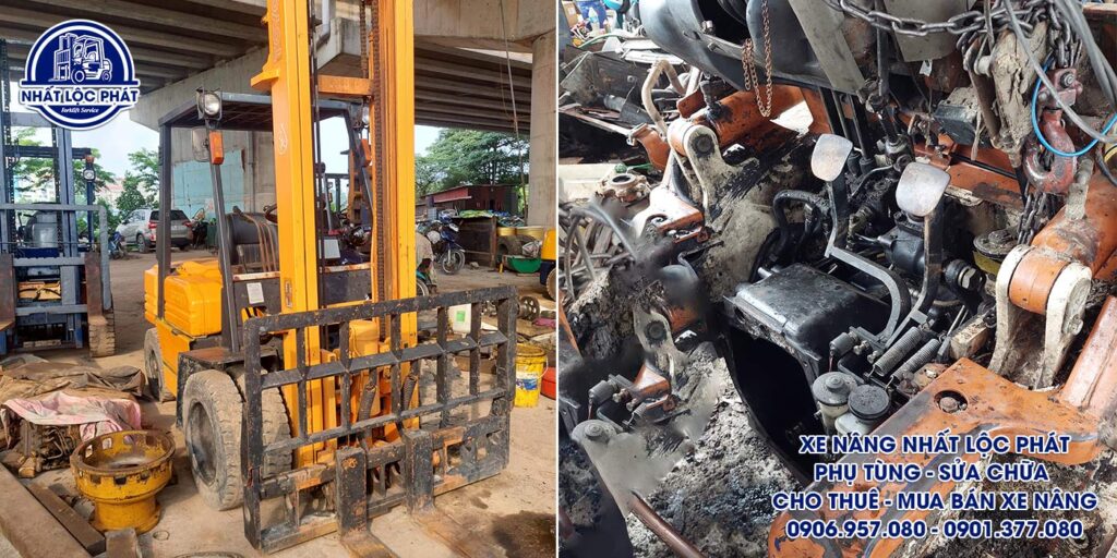 Phục hồi xe nâng xăng gas trọn gói