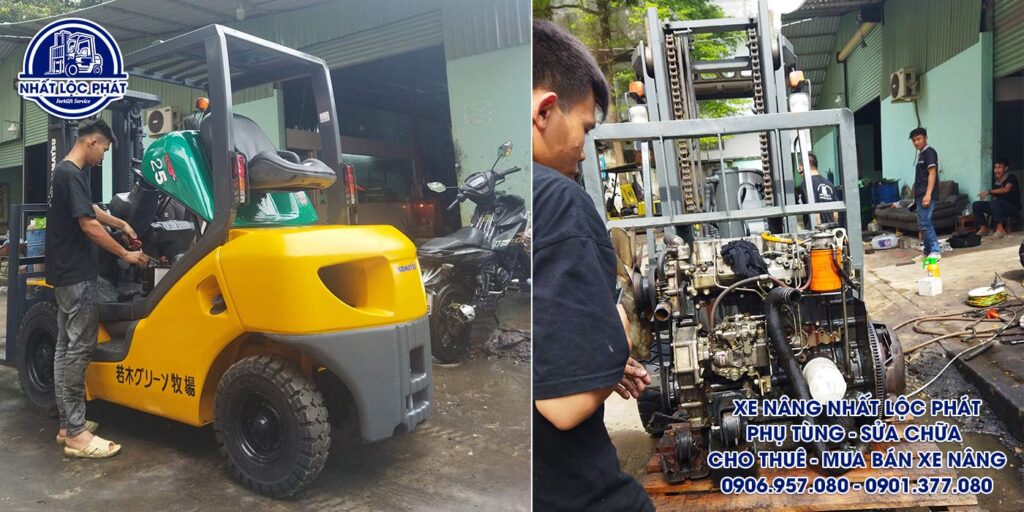 sửa chữa xe nâng cao lãnh