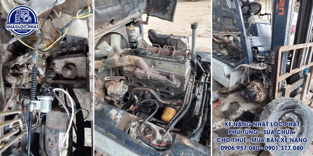 Thay thế linh kiện cho xe nâng cũ