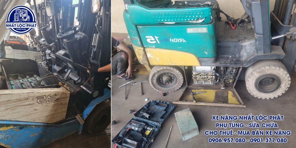 Thay thế phụ tùng xe nâng điện