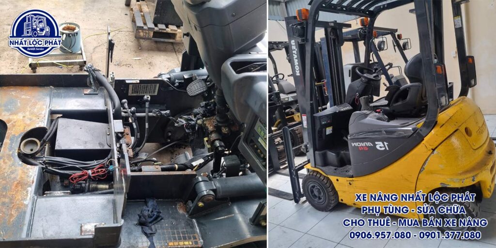 sửa xe nâng dầu