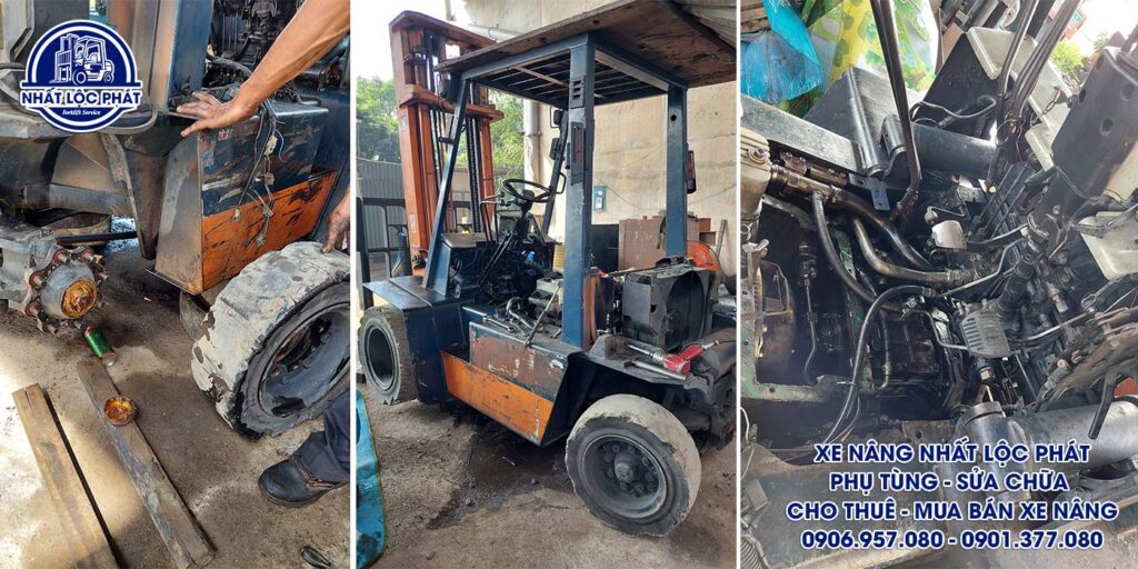 sửa xe nâng dầu
