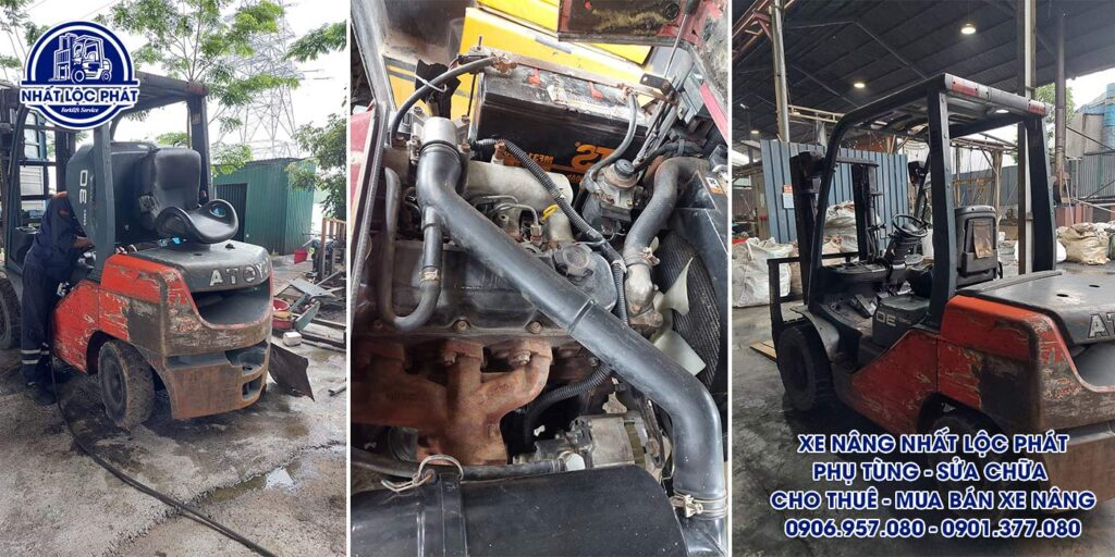 sửa xe nâng dầu