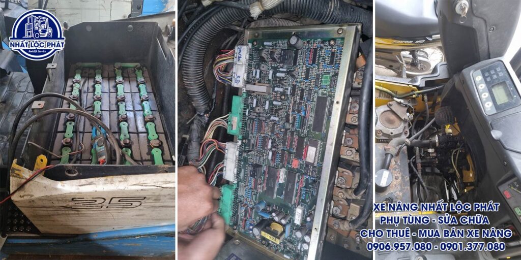 Thay thế linh kiện của xe nâng điện