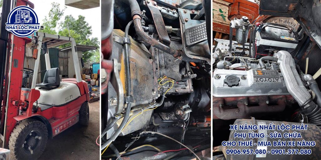 Sửa chữa xe nâng xăng gas ở Linh Xuân