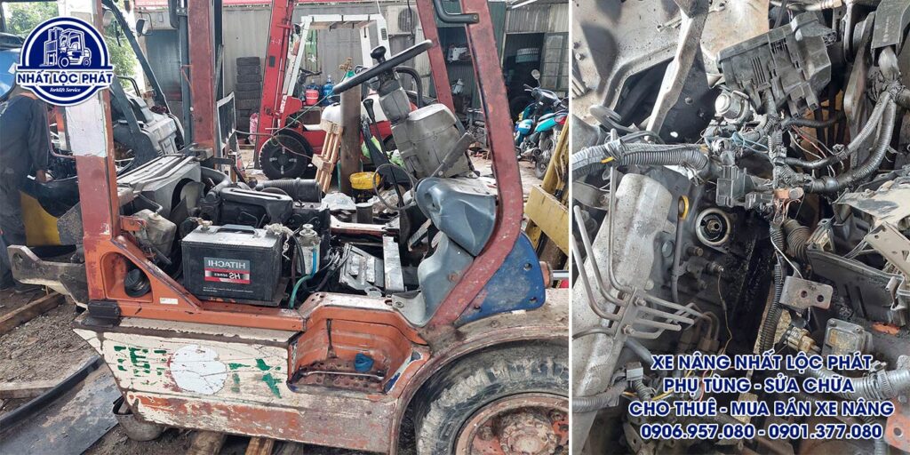 sửa chữa xe nâng long bình