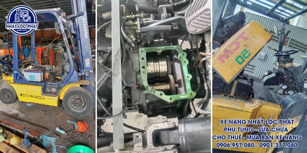 Trang thiết bị sửa xe nâng hiện đại chẩn đoán chính xác