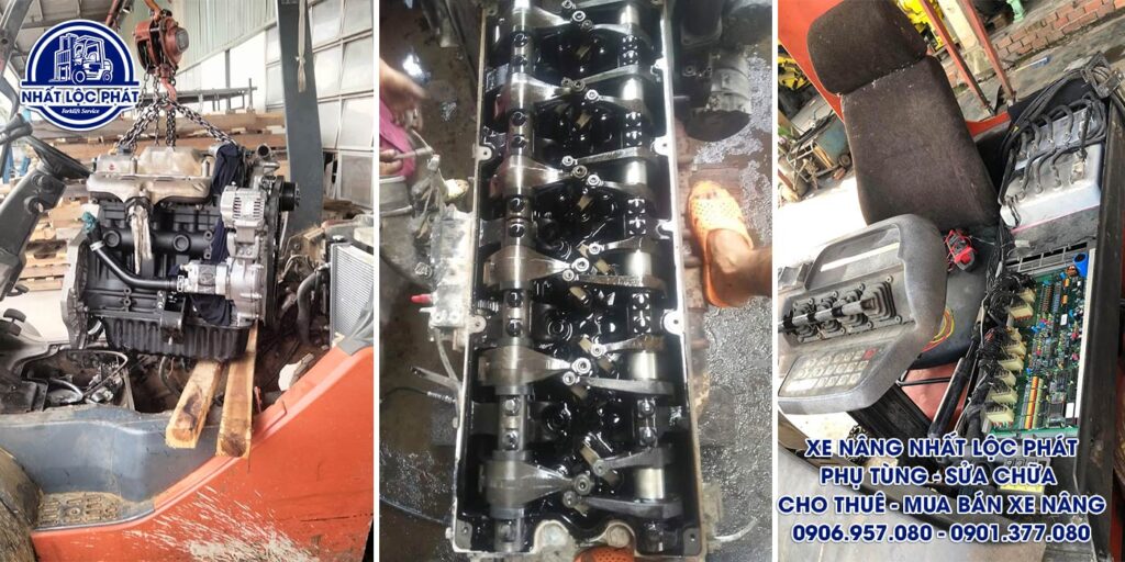 sửa chữa xe nâng long bình