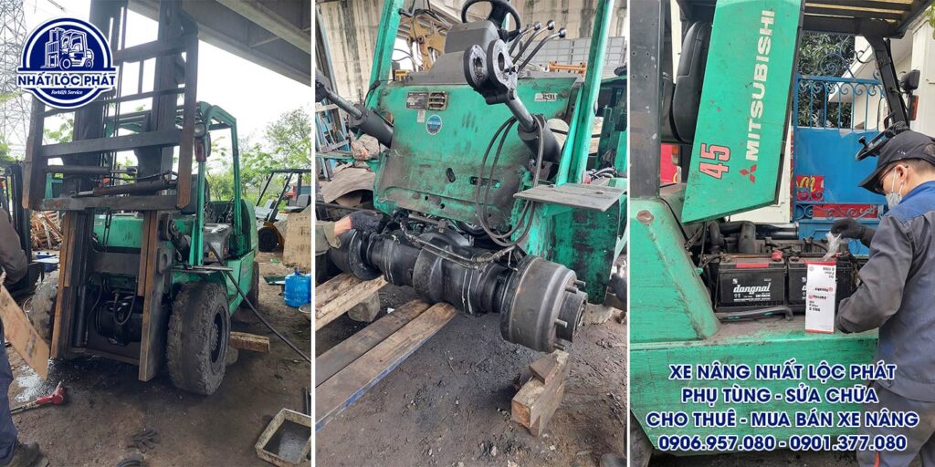 sửa chữa xe nâng long bình