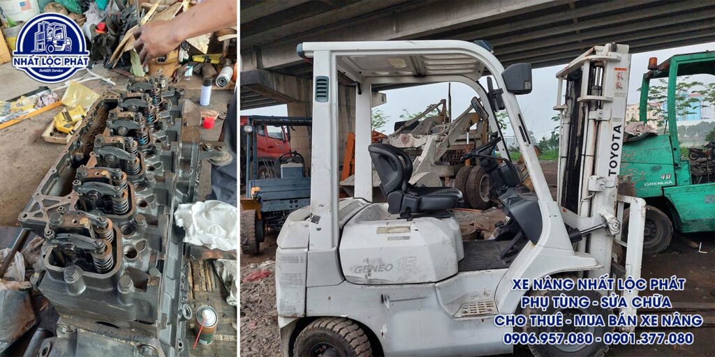 sửa chữa xe nâng long bình