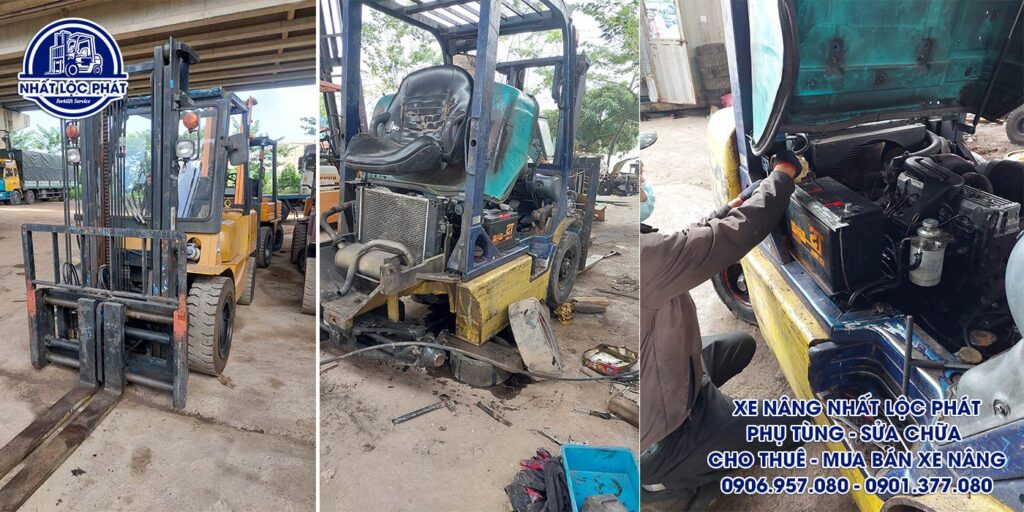 sửa chữa xe nâng long phước