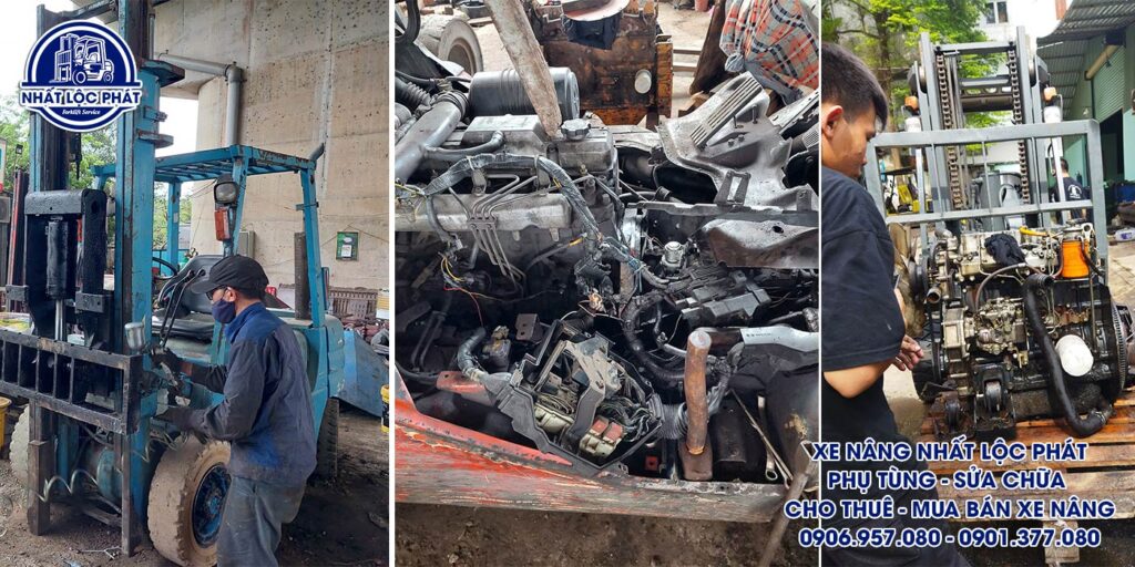 sửa chữa xe nâng long phước