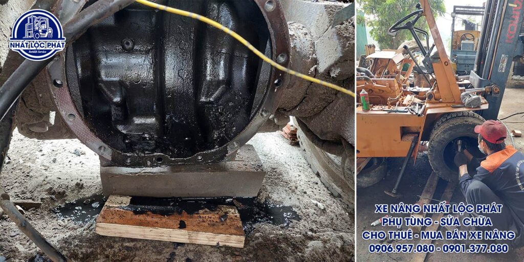 sửa chữa xe nâng long phước