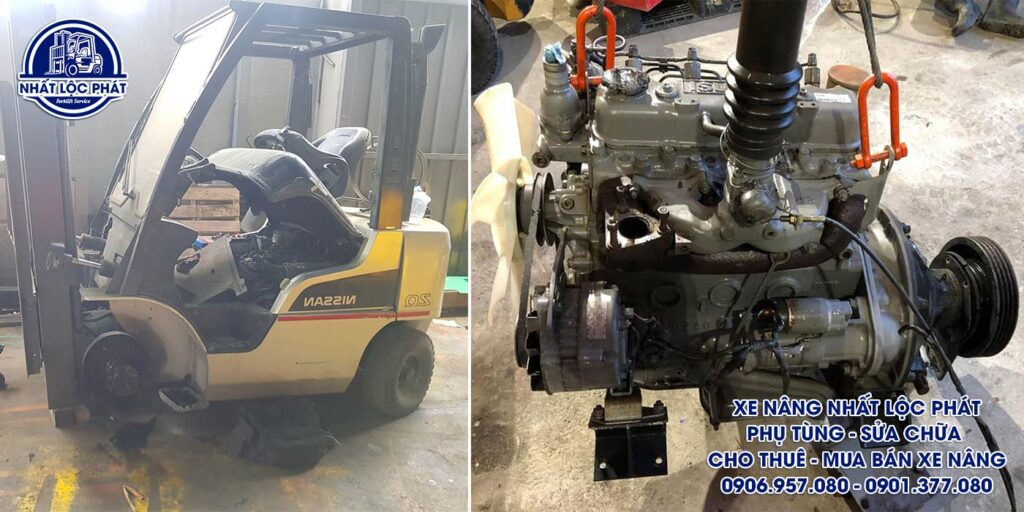 sửa chữa xe nâng long phước