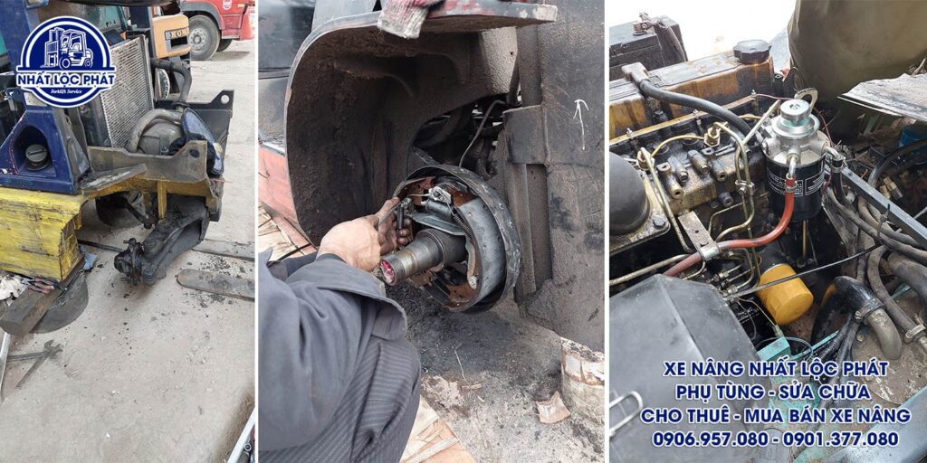 sửa chữa xe nâng long phước