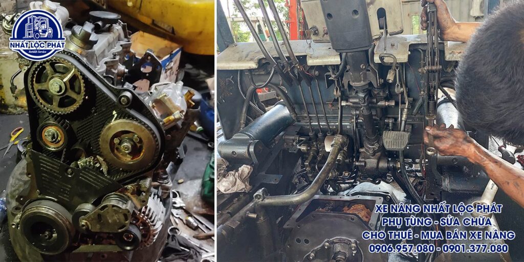 sửa chữa xe nâng long phước