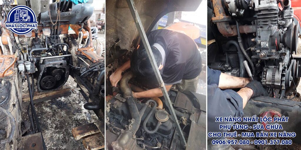 sửa chữa xe nâng long phước