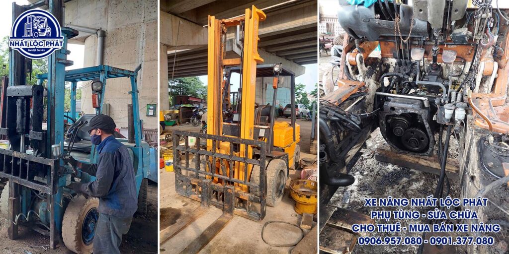 sửa chữa xe nâng long trường