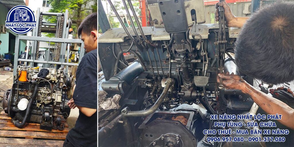 sửa chữa xe nâng long trường