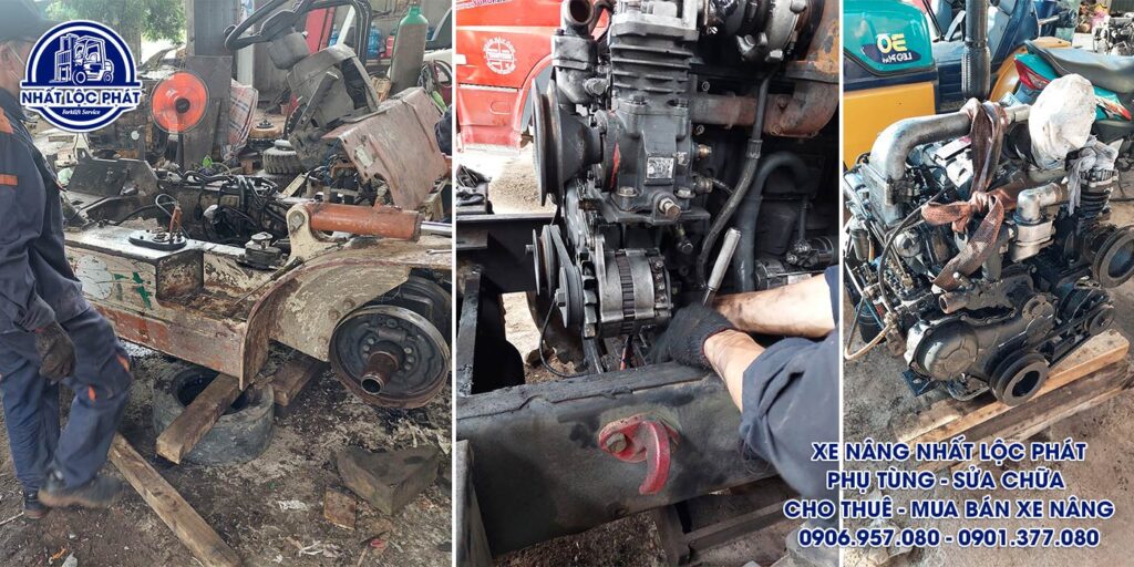 sửa chữa xe nâng long trường