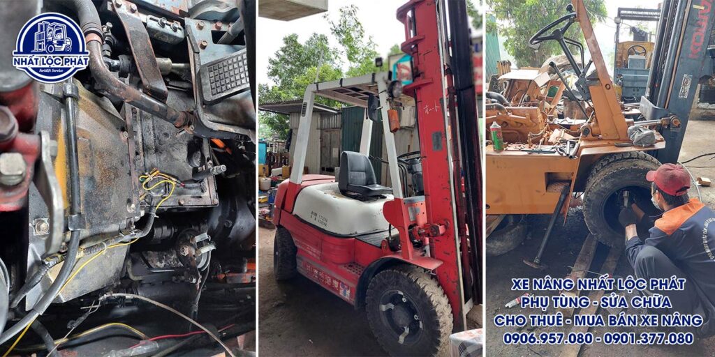 sửa chữa xe nâng long trường