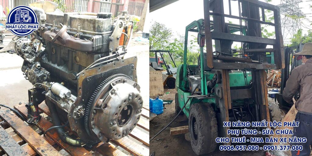 sửa chữa xe nâng bà điểm