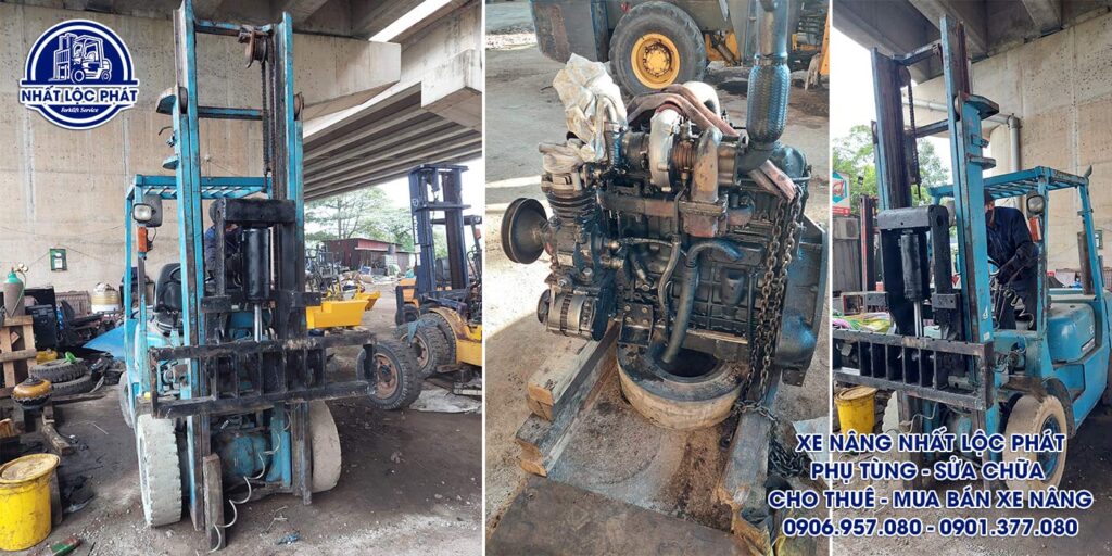 sửa chữa xe nâng bà điểm