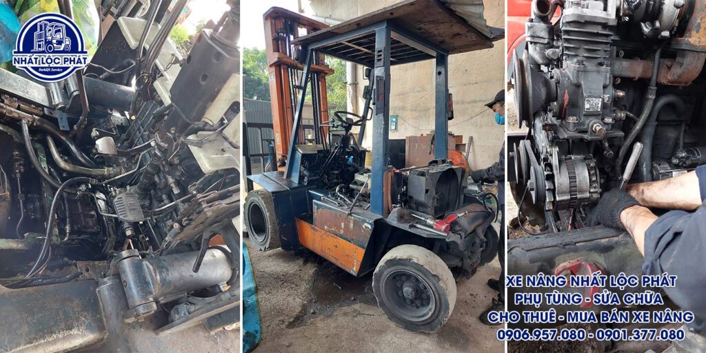 sửa chữa xe nâng bà điểm