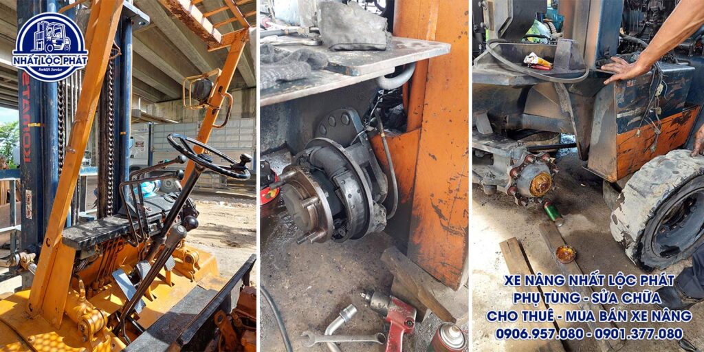 sửa chữa xe nâng bà điểm