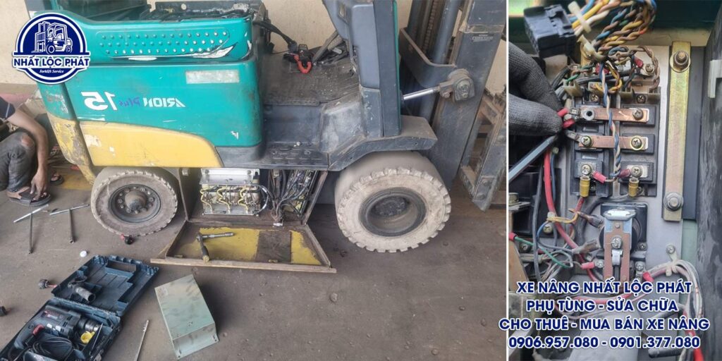 sửa chữa xe nâng bà điểm