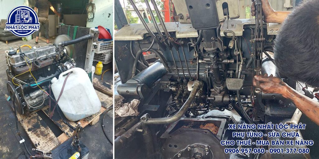 sửa chữa xe nâng bình hưng