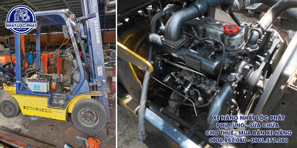 sửa chữa xe nâng bình hưng