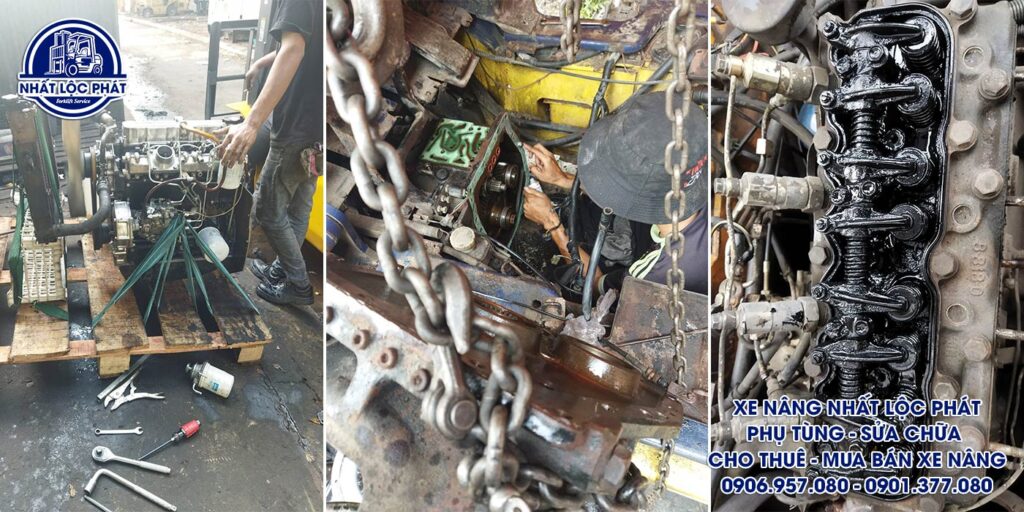 sửa chữa xe nâng cần giờ