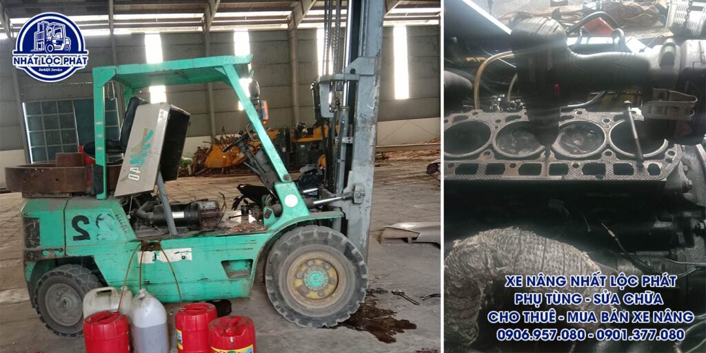 sửa chữa xe nâng cần giờ